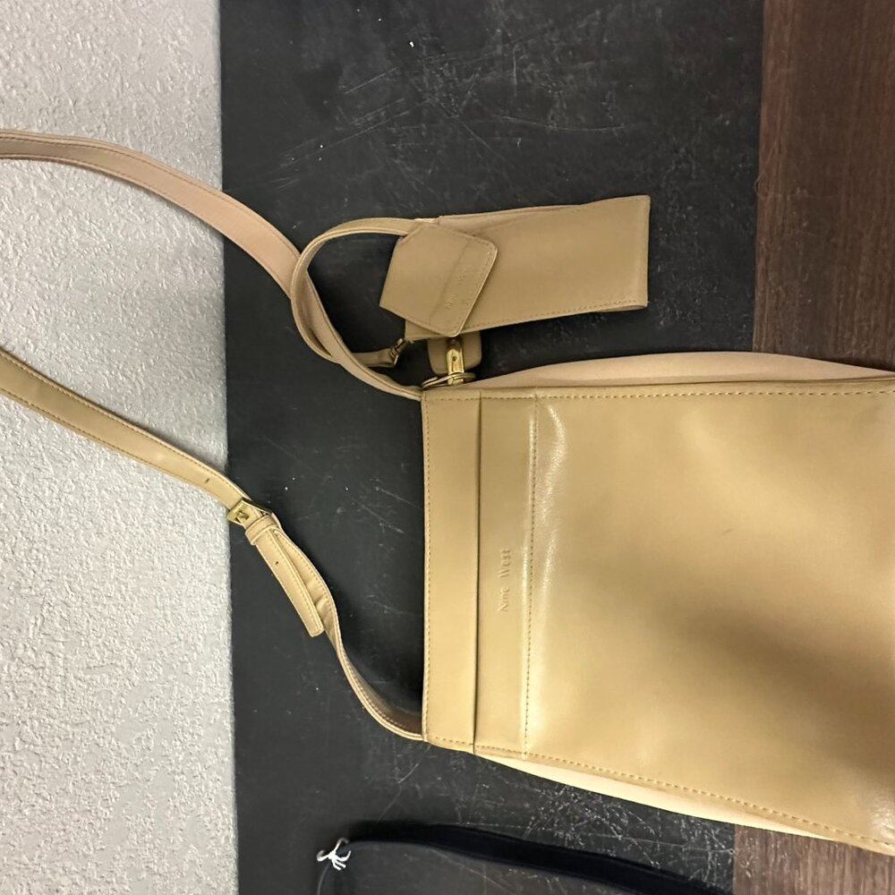 Nine West Creamy Leather Shoulder Bag - Picture 2 of 10